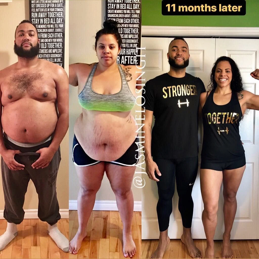 Before and after — 11 months later